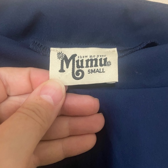 Show Me Your Mumu LIKE NEW Princess Ariel Skirt high waisted navy chiffon size S - Picture 3 of 5